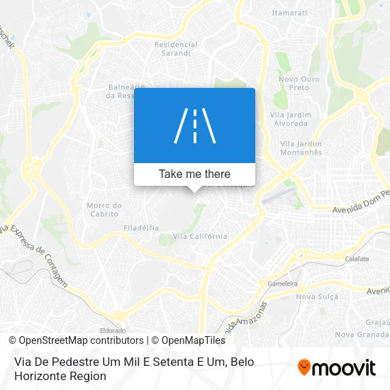 Via De Pedestre Um Mil E Setenta E Um map