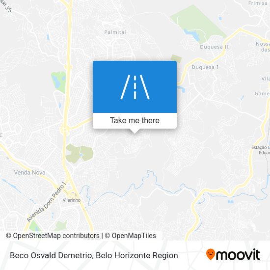Beco Osvald Demetrio map