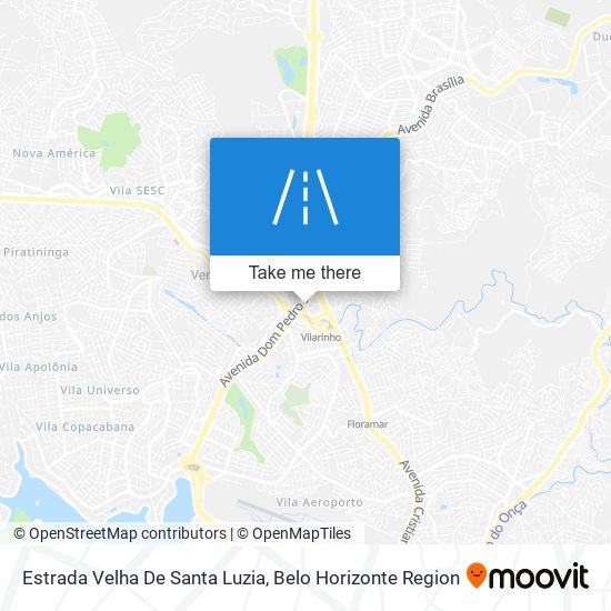 Estrada Velha De Santa Luzia map