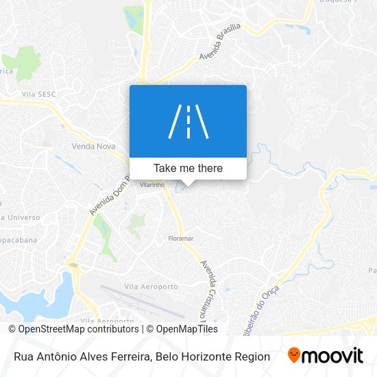 Rua Antônio Alves Ferreira map
