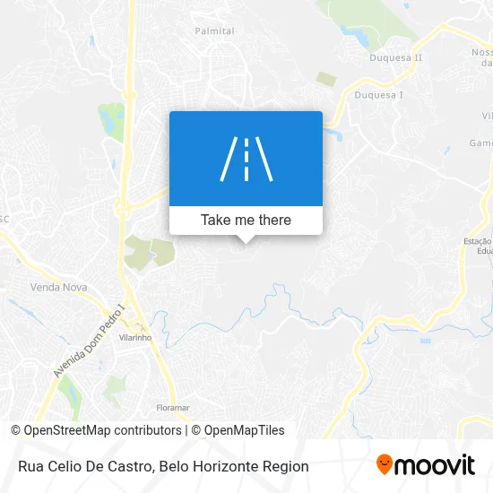 Rua Celio De Castro map