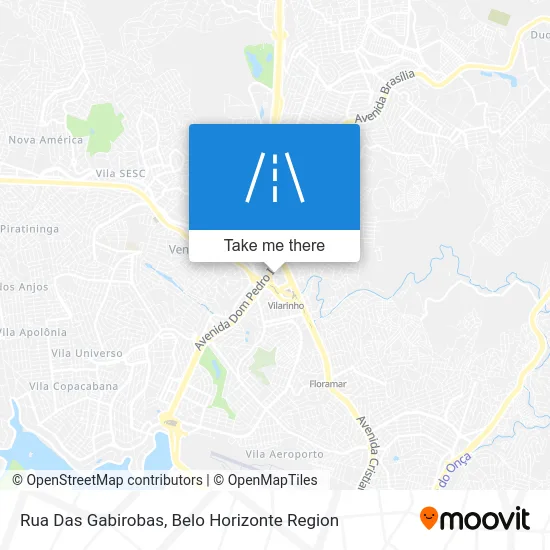 Rua Das Gabirobas map