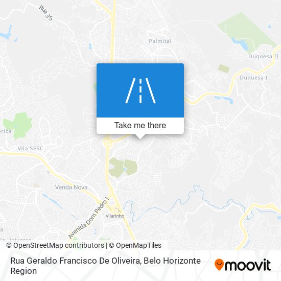 Mapa Rua Geraldo Francisco De Oliveira