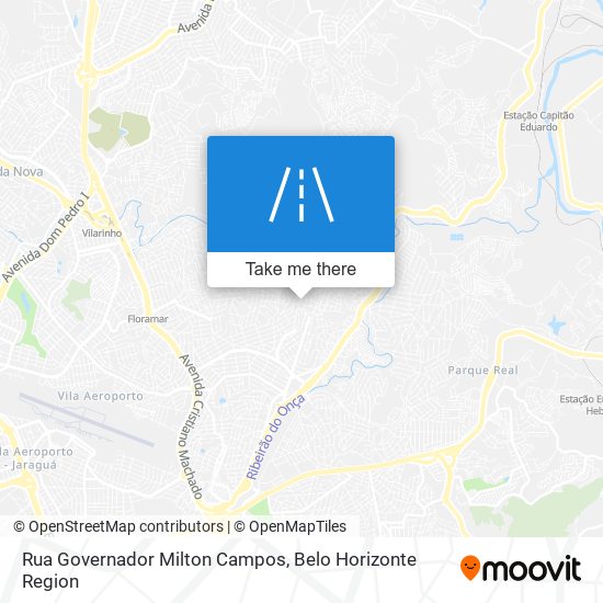 Mapa Rua Governador Milton Campos