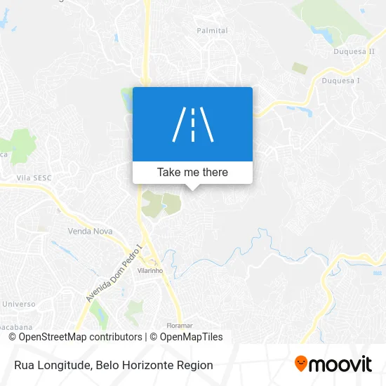 Rua Longitude map