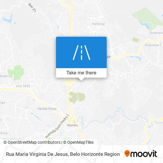 Mapa Rua Maria Virgínia De Jesus