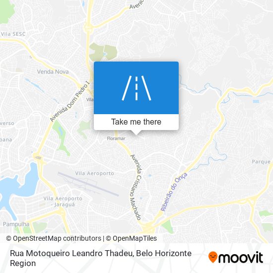 Mapa Rua Motoqueiro Leandro Thadeu