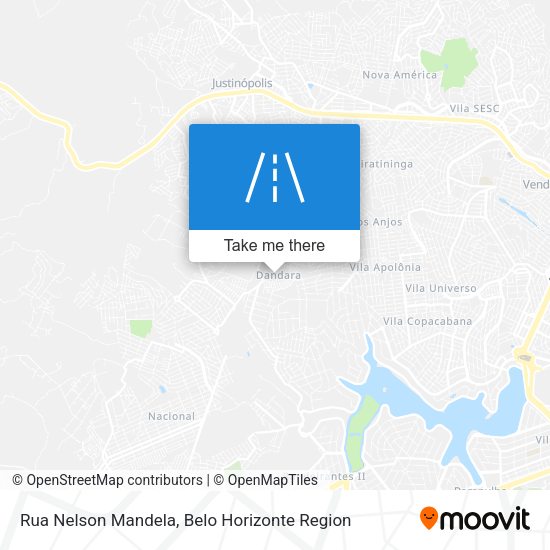 Rua Nelson Mandela map