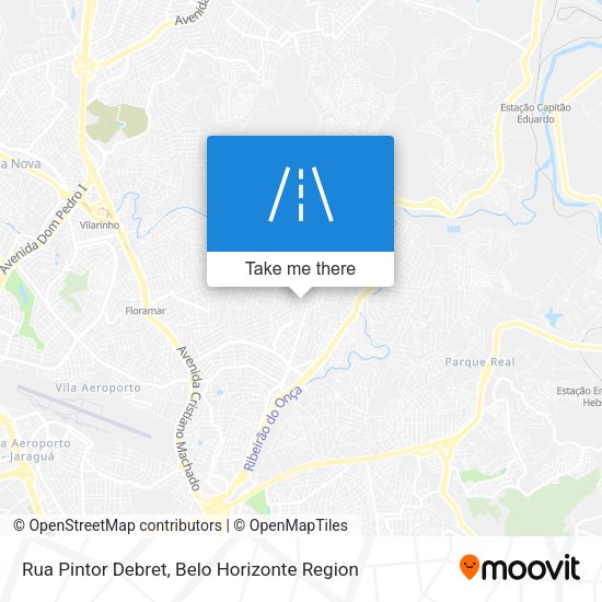 Rua Pintor Debret map