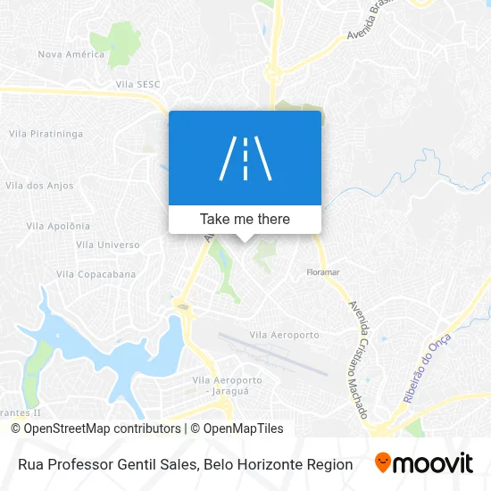 Rua Professor Gentil Sales map