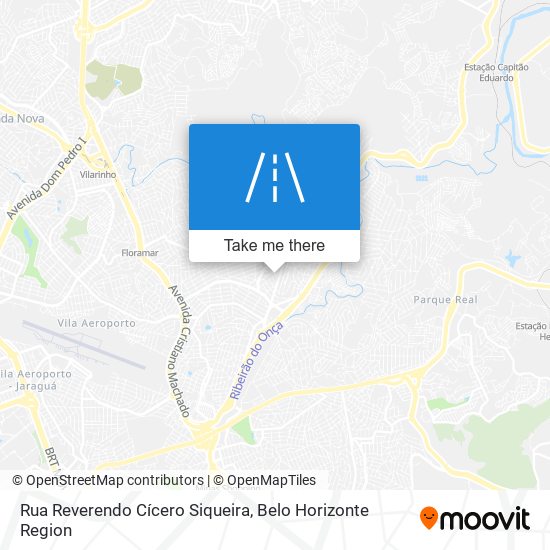 Mapa Rua Reverendo Cícero Siqueira