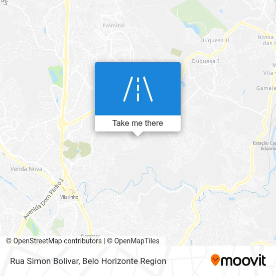 Rua Simon Bolivar map