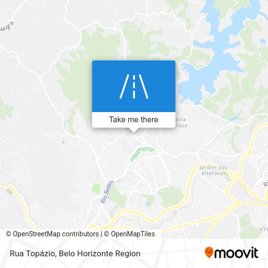 Rua Topázio map