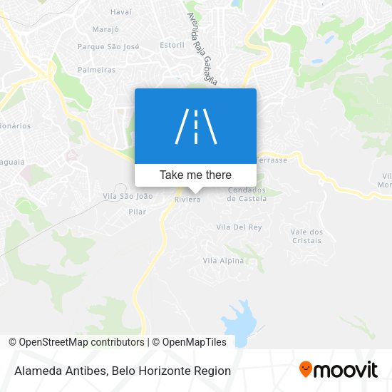 Alameda Antibes map