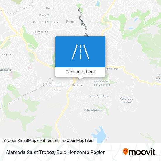 Alameda Saint Tropez map