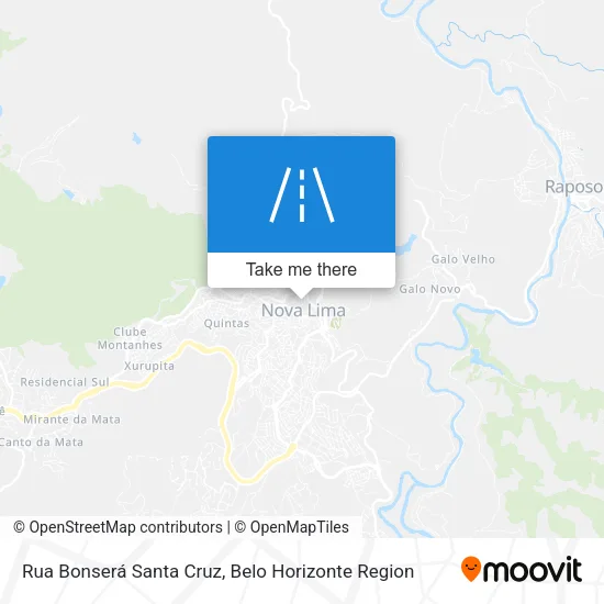 Rua Bonserá Santa Cruz map