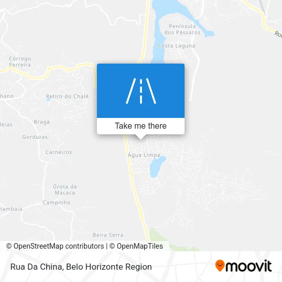 Rua Da China map