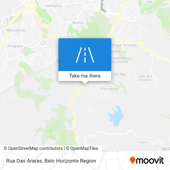 Rua Das Araras map