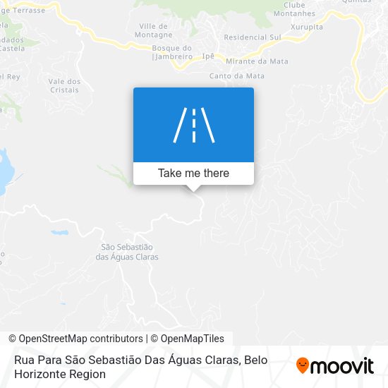 Rua Para São Sebastião Das Águas Claras map