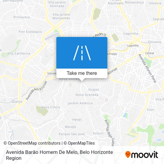 Avenida Barão Homem De Melo map
