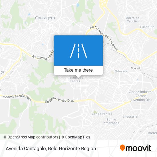 Mapa Avenida Cantagalo