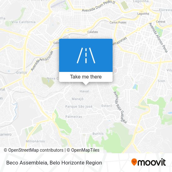 Beco Assembleia map