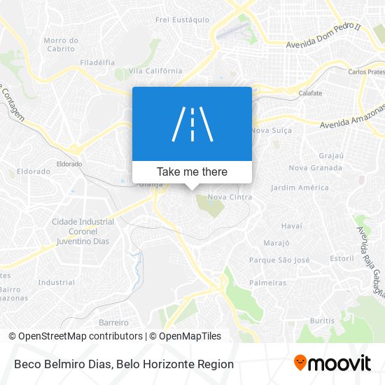 Mapa Beco Belmiro Dias