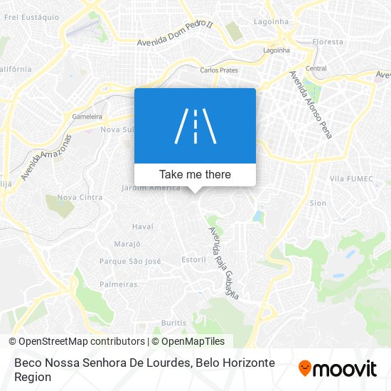 Beco Nossa Senhora De Lourdes map