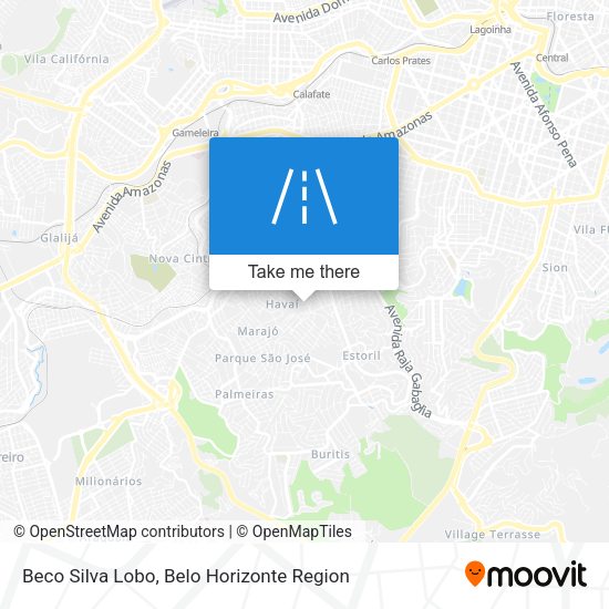 Beco Silva Lobo map