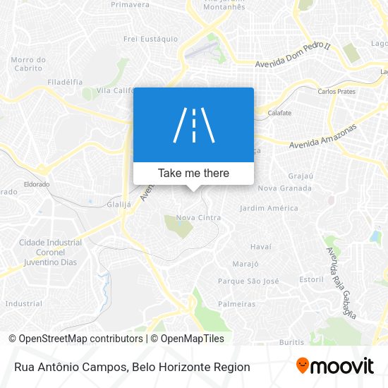 Rua Antônio Campos map
