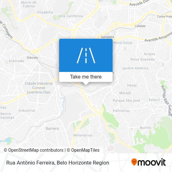 Rua Antônio Ferreira map
