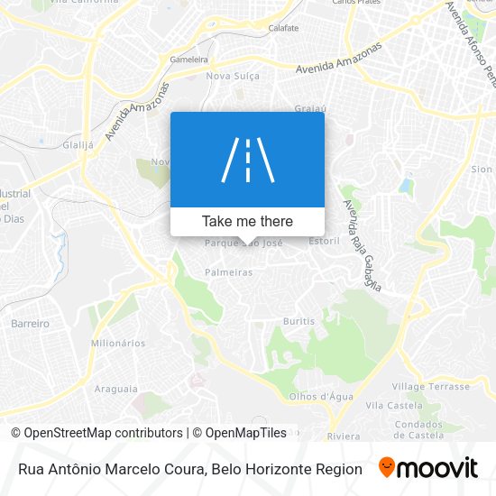 Rua Antônio Marcelo Coura map