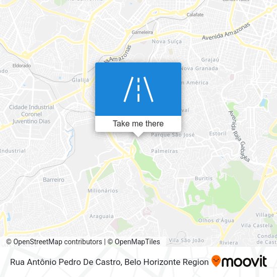 Rua Antônio Pedro De Castro map
