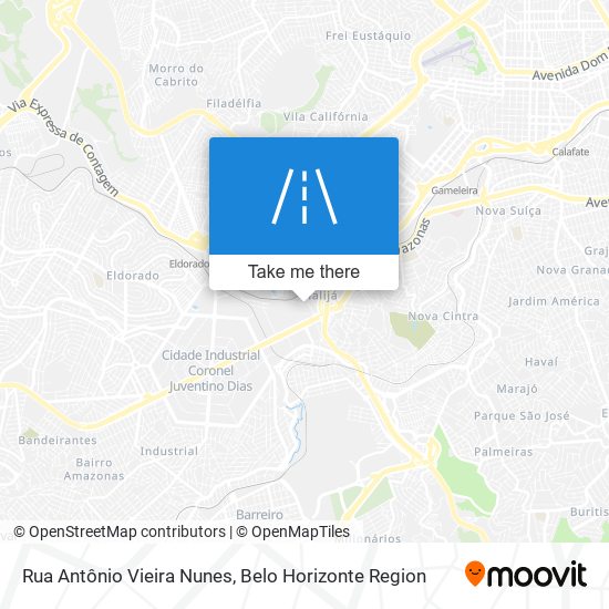 Rua Antônio Vieira Nunes map