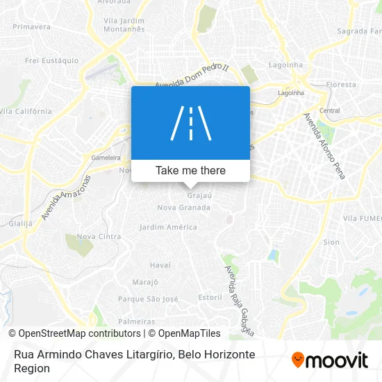 Rua Armindo Chaves Litargírio map
