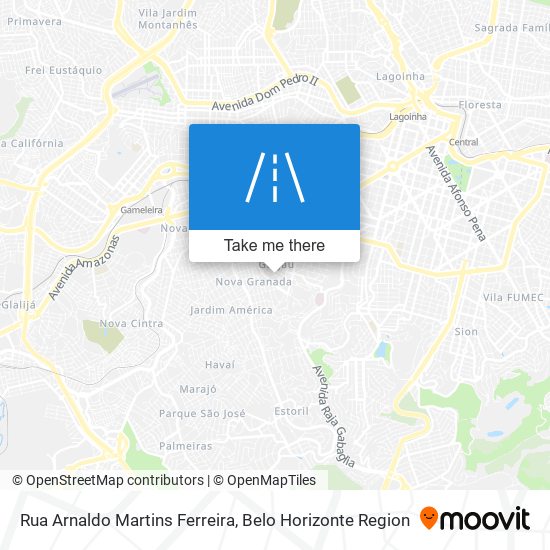 Mapa Rua Arnaldo Martins Ferreira