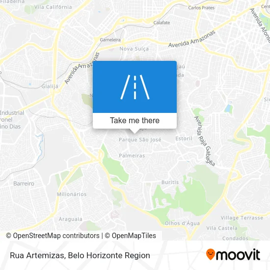 Rua Artemizas map