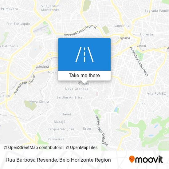 Rua Barbosa Resende map