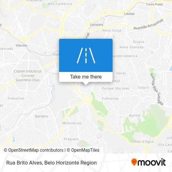 Rua Brito Alves map