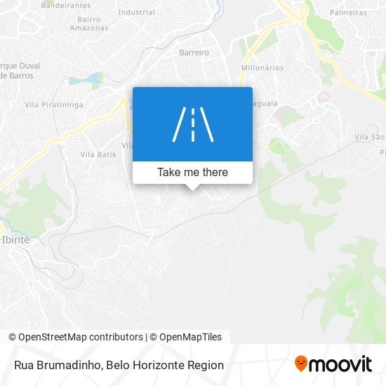 Rua Brumadinho map