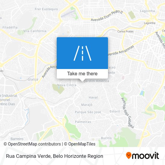 Rua Campina Verde map