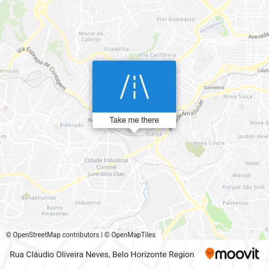 Rua Cláudio Oliveira Neves map