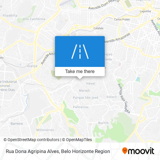 Mapa Rua Dona Agripina Alves