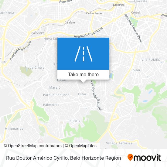 Rua Doutor Américo Cyrillo map