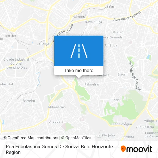 Rua Escolástica Gomes De Souza map