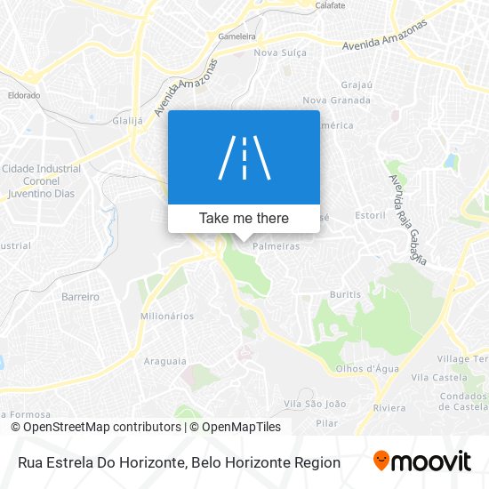 Rua Estrela Do Horizonte map