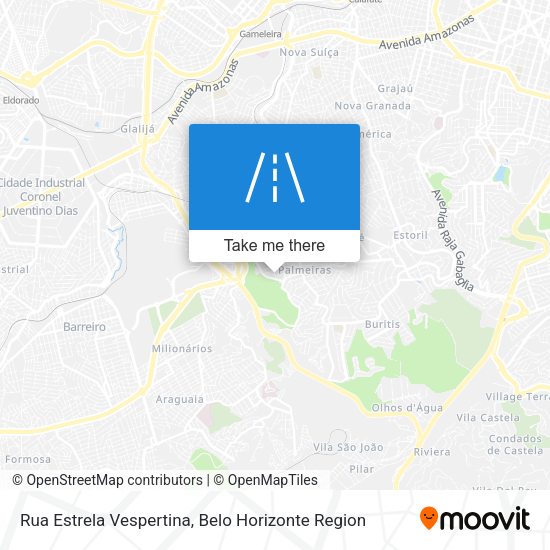 Rua Estrela Vespertina map