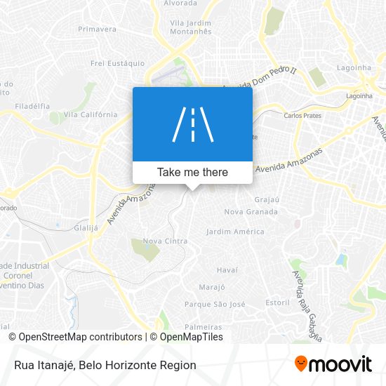 Rua Itanajé map