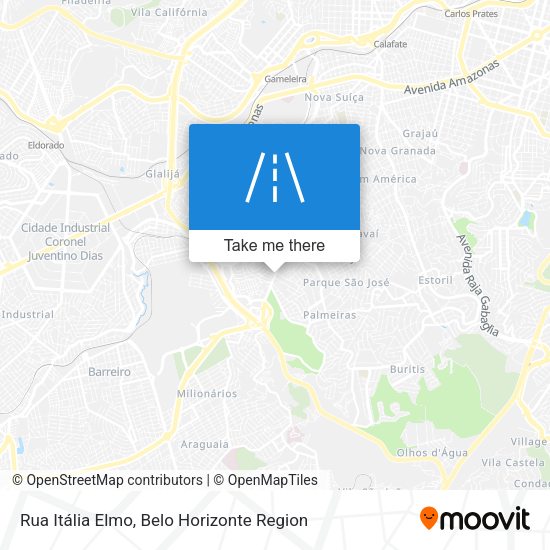 Rua Itália Elmo map