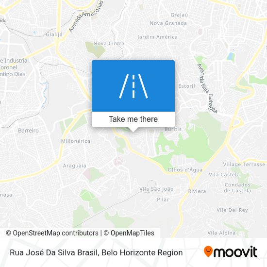 Rua José Da Silva Brasil map